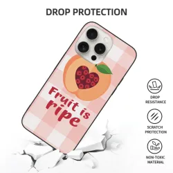 Dolce Custodia a Cuore di Mela per iPhone 15/15 Pro/15 Pro Max - OKOMALL