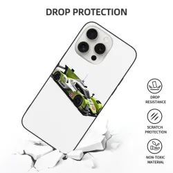 Custodia iPhone 15/15 Pro Max in stile cyberpunk - motivo futuristico meccanico