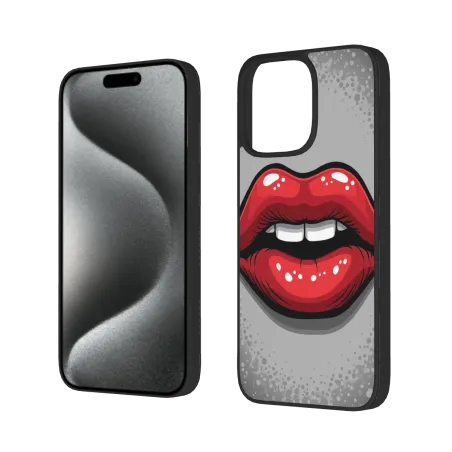iPhone 15/Pro/Max 唇語魅惑手機殼 - okomall.com