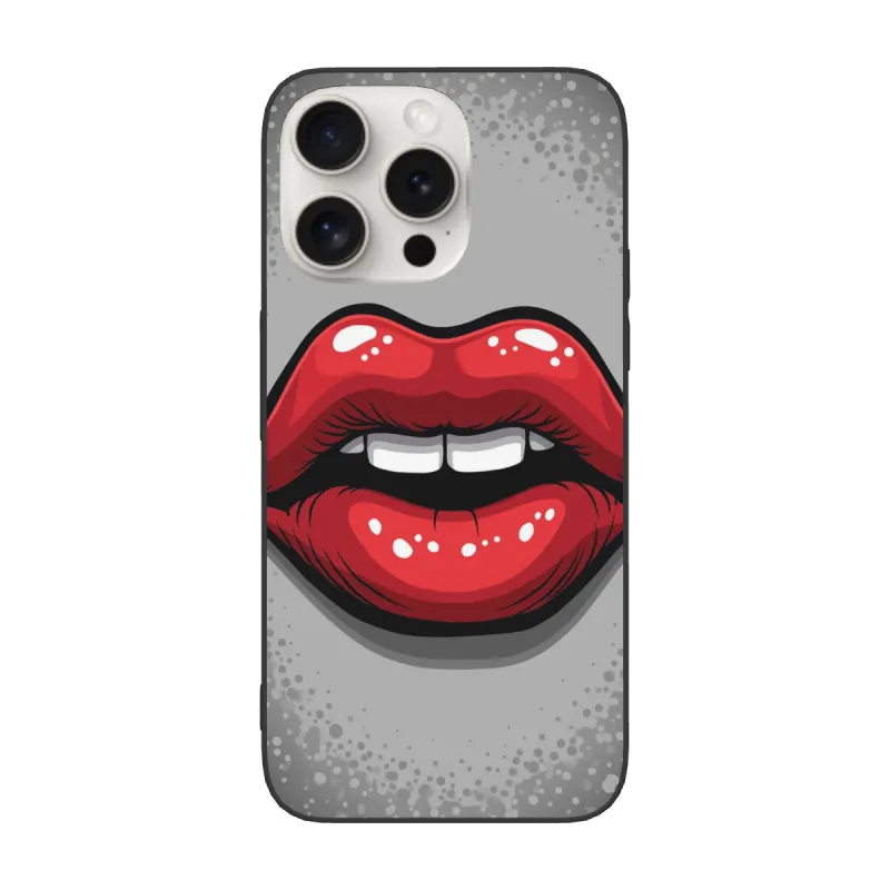 iPhone 15/Pro/Max 唇語魅惑手機殼 - okomall.com