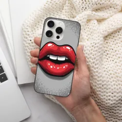 iPhone 15/Pro/Max 唇語魅惑手機殼 - okomall.com