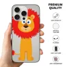 iPhone 15/Pro/Max用カートゥーンライオン柄ケース - OKOMALL