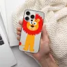 iPhone 15/Pro/Max用カートゥーンライオン柄ケース - OKOMALL