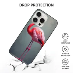 iPhone 15/プロ/マックス フラミンゴケース - okomall.com