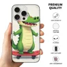 かわいいワニスケートボードiPhone 15 Pro/Pro Maxケース - OKOMALL