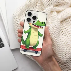 かわいいワニスケートボードiPhone 15 Pro/Pro Maxケース - OKOMALL