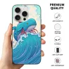 iPhone 15/Pro/Max クジラ波スマホケース - okomall