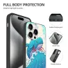 iPhone 15/Pro/Max クジラ波スマホケース - okomall