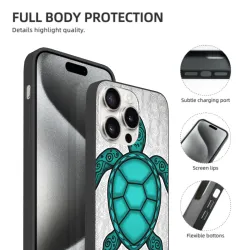 iPhone 15/Pro/Max 携帯電話ケース - 抽象波紋テクスチャ - okomall