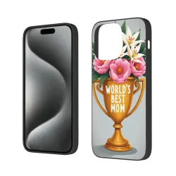 iPhone 15 Pro/Pro Max用 全面プリントケシの花のケース - OKOMALL