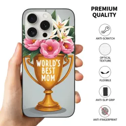 iPhone 15 Pro/Pro Max用 全面プリントケシの花のケース - OKOMALL