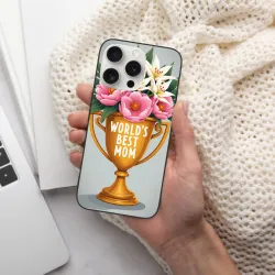 iPhone 15 Pro/Pro Max用 全面プリントケシの花のケース - OKOMALL