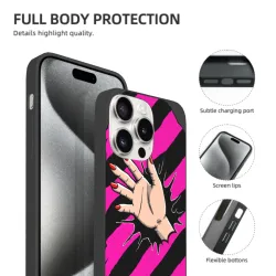 iPhone 15/Pro/Max 個性ネイルデザインスマホケース - OKOMALL