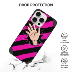 iPhone 15/Pro/Max 個性ネイルデザインスマホケース - OKOMALL
