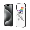 iPhone 15/Pro/Max 宇宙飛行士レインボー旗ケース - OKOMALL