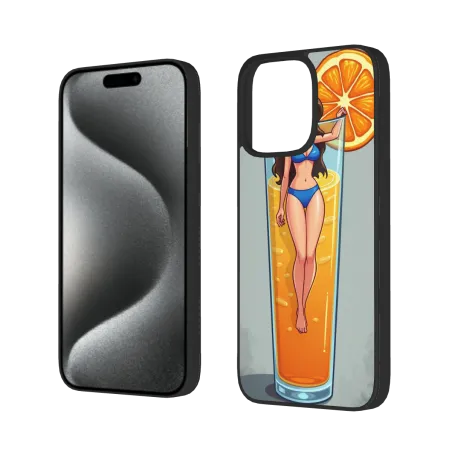夏のビーチ女神iPhone 15 Pro/Pro Maxケース - OKOMALL