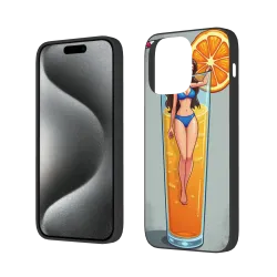 夏のビーチ女神iPhone 15 Pro/Pro Maxケース - OKOMALL