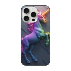 iPhone 15/Pro/Max レインボーユニコーンフォンケース - OKOMALL
