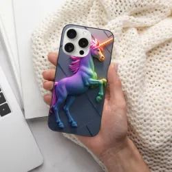 iPhone 15/Pro/Max レインボーユニコーンフォンケース - OKOMALL