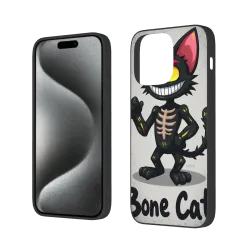 猫パロディ iPhone 15 ケース - 個性的な耐衝撃ケース | OKOMALL