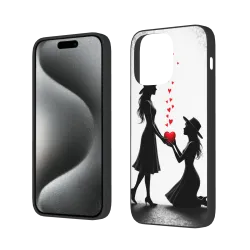 iPhone 15 Pro/Pro Max用、祈る少女の美しいデザインのケース - OKOMALL