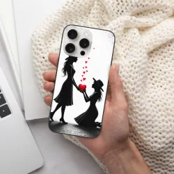 iPhone 15 Pro/Pro Max用、祈る少女の美しいデザインのケース - OKOMALL