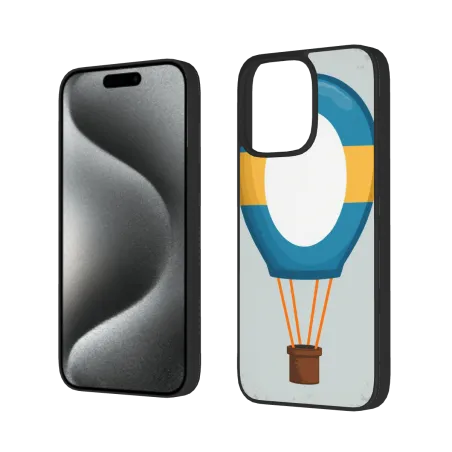 iPhone 15/Pro/Max 热气球图案手机壳 - okomall