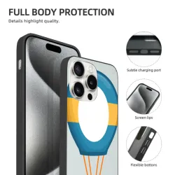 iPhone 15/Pro/Max 热气球图案手机壳 - okomall