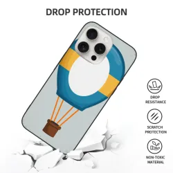 iPhone 15/Pro/Max 热气球图案手机壳 - okomall