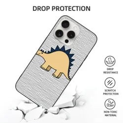 かわいい恐竜柄iPhone 15 Pro/Pro Maxスマホケース - OKOMALL
