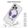 iPhone 15/Pro/Max 卡通紫色線條手機殼 - OKOMALL
