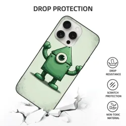 蘋果15/Pro/Max 創意卡通機器人手機殼 - OKOMALL
