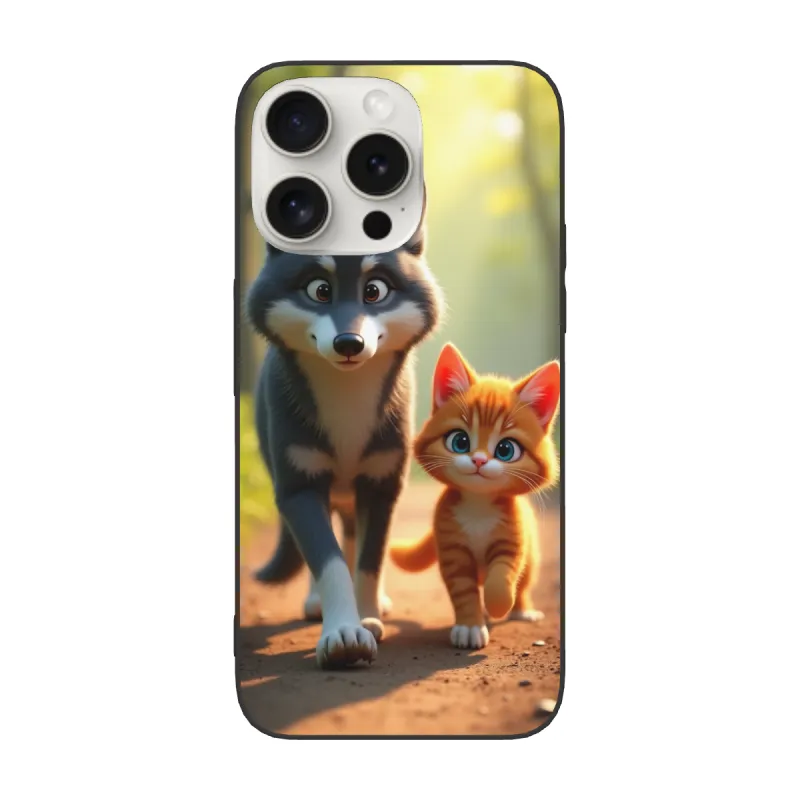iPhone 15/Pro/Max 森林狼崽手機殼 - okomall