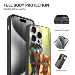 iPhone 15/Pro/Max 森林狼崽手機殼 - okomall