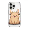 iPhone 15/15 Pro Max用 かわいい鹿柄ケース - okomall