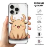 iPhone 15/15 Pro Max用 かわいい鹿柄ケース - okomall