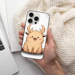 iPhone 15/15 Pro Max用 かわいい鹿柄ケース - okomall
