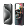 iPhone 15/Pro/Max 撞色骷髏手機殼 - okomall.com