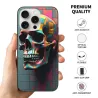 iPhone 15/Pro/Max 撞色骷髏手機殼 - okomall.com