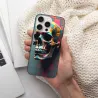 iPhone 15/Pro/Max 撞色骷髏手機殼 - okomall.com
