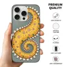 iPhone 15/Pro/Pro Max エスニック スパイラル パターン ケース - OKOMALL