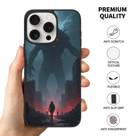 iPhone 15/Pro/Max 恐怖サバイバーテーマケース - okomall