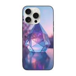 Hülle für iPhone 15/Pro/Max mit Sternenhimmel-, Kristall- und Geometrie-Muster - okomall
