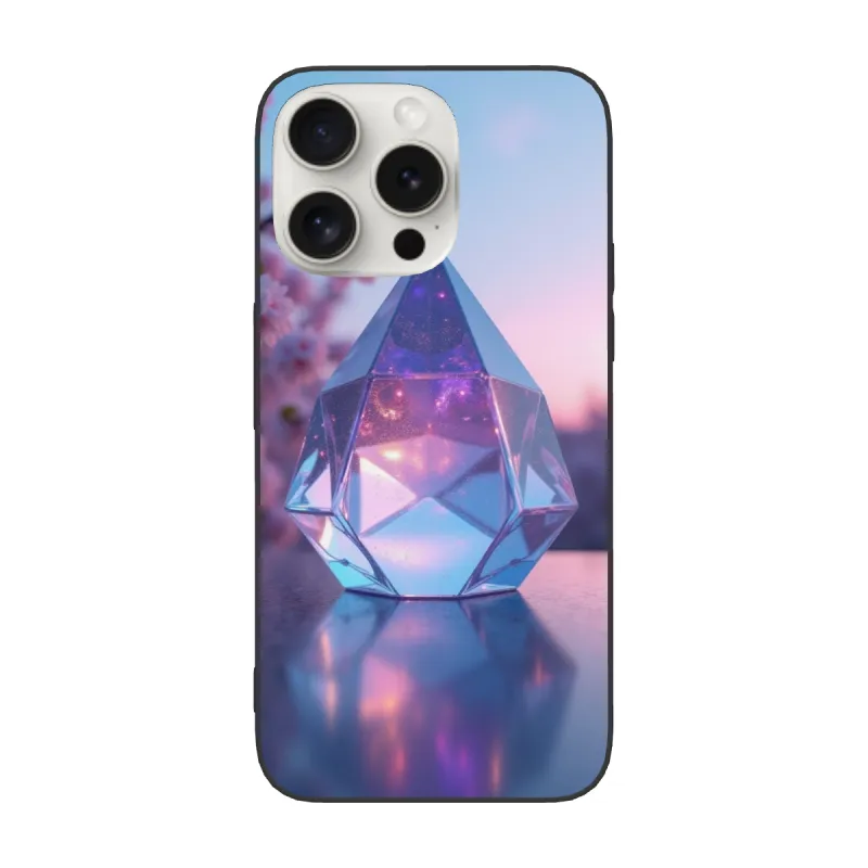 Hülle für iPhone 15/Pro/Max mit Sternenhimmel-, Kristall- und Geometrie-Muster - okomall