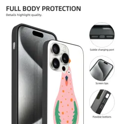 Hülle für iPhone 15/Pro/Max mit Vogeldesign - okomall