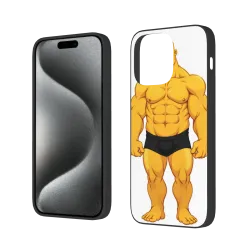Coque pour iPhone 15 Pro/Pro Max avec motif de bodybuilder - OKOMALL