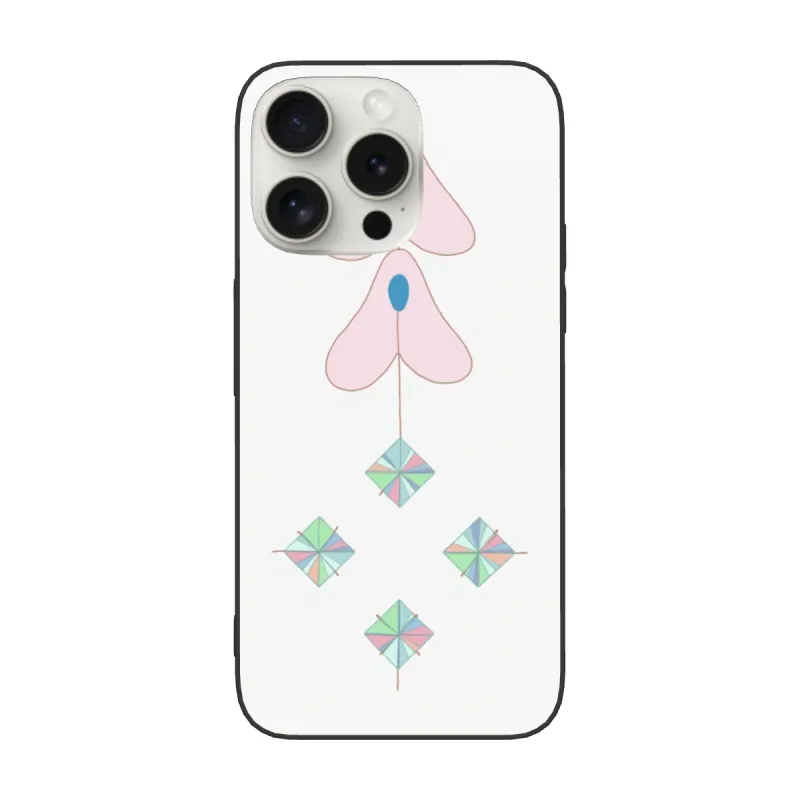 iPhone 15/Pro/Max Hülle mit Regenbogen- und Bonbonfarben-Design - OKOMALL