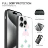 iPhone 15/Pro/Max Hülle mit Regenbogen- und Bonbonfarben-Design - OKOMALL