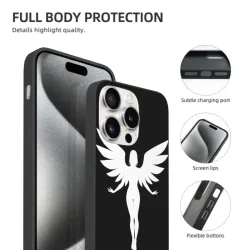 Coque minimaliste avec motif de déesse pour iPhone 15/Pro/Max - okomall
