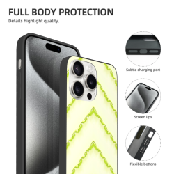 iPhone 15/Pro/Max 叶脉纹理手机壳 - okomall